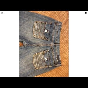 Agile jeans men’s denim 34x32 embroidered pockets